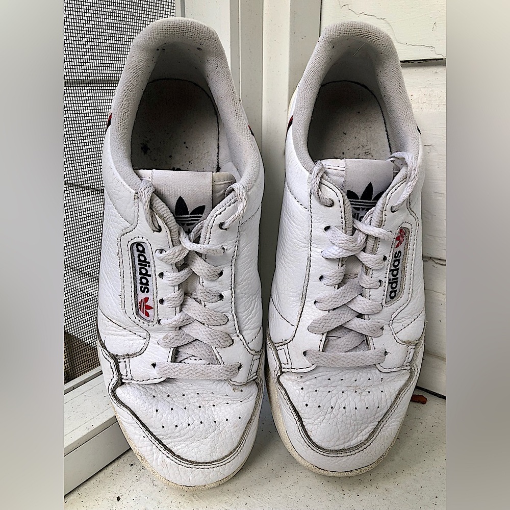 Adidas Original Continental 80 White Sneakers Size 5 1/2